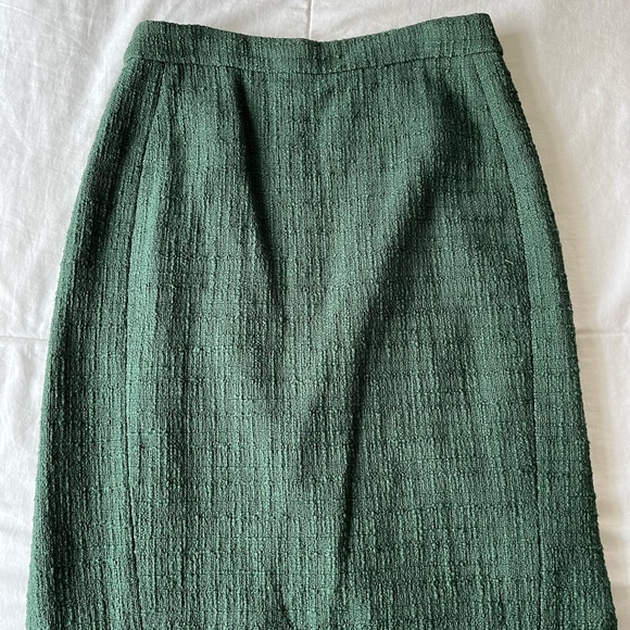 JCrew forest green pencil skirt - Picture 1 of 4